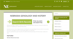 Desktop Screenshot of nebraskagenealogy.com