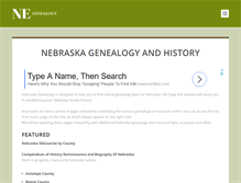 Tablet Screenshot of nebraskagenealogy.com